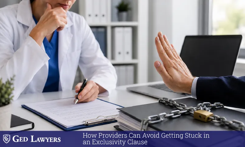 Avoiding restrictive exclusivity clauses in provider agreements